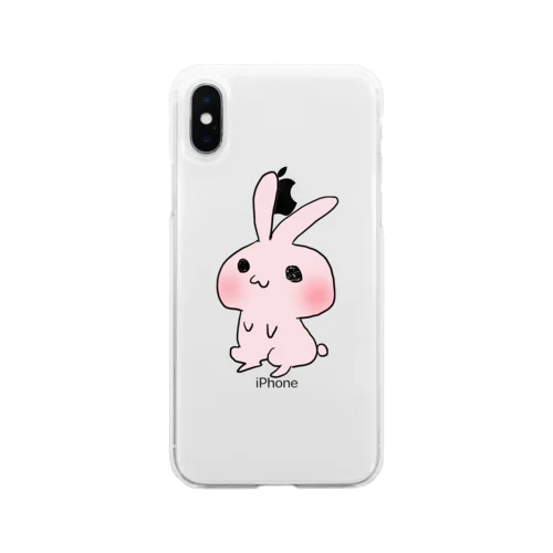 ぴんくらびちゃん Soft Clear Smartphone Case