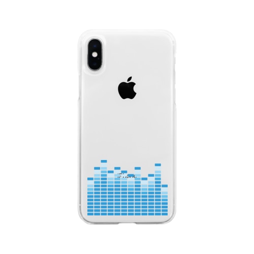 Spectrum Analyzer Blue Soft Clear Smartphone Case