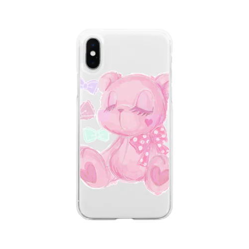 テディーちゃん。 Soft Clear Smartphone Case