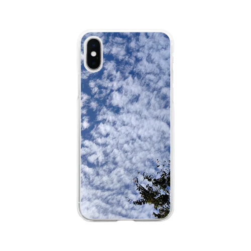 いわし雲photo2 Soft Clear Smartphone Case