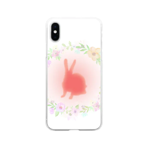 うさぎのスマホケース Soft Clear Smartphone Case