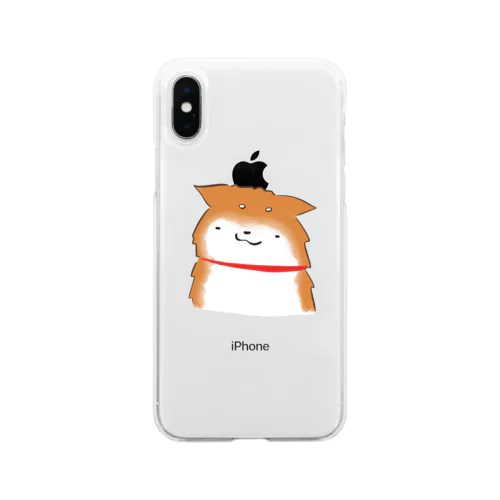 しょんぼりわんこ Soft Clear Smartphone Case