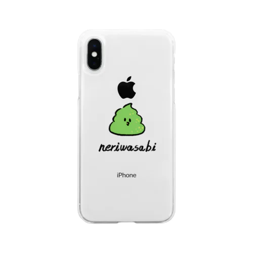 キミの瞳にねりわさび Soft Clear Smartphone Case