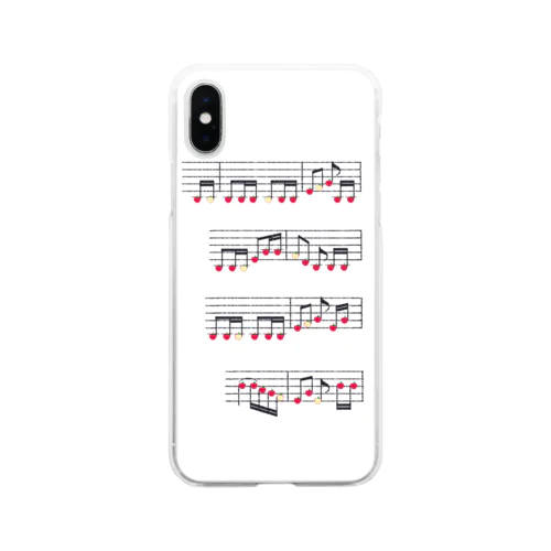 りんごの楽譜 Soft Clear Smartphone Case