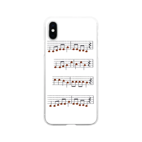 栗の楽譜 Soft Clear Smartphone Case