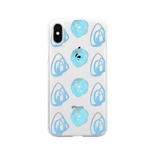 まるとさんかく Soft Clear Smartphone Case