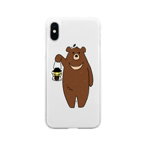 ツキノワグマさん Soft Clear Smartphone Case