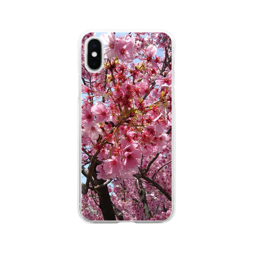 桜 Soft Clear Smartphone Case