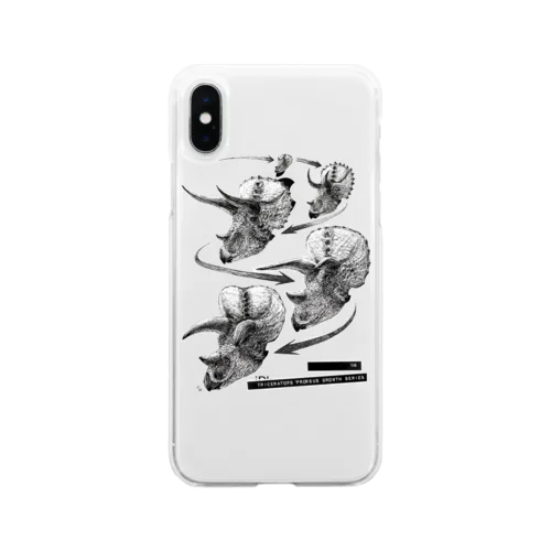 Triceratops prorsus growth series Soft Clear Smartphone Case