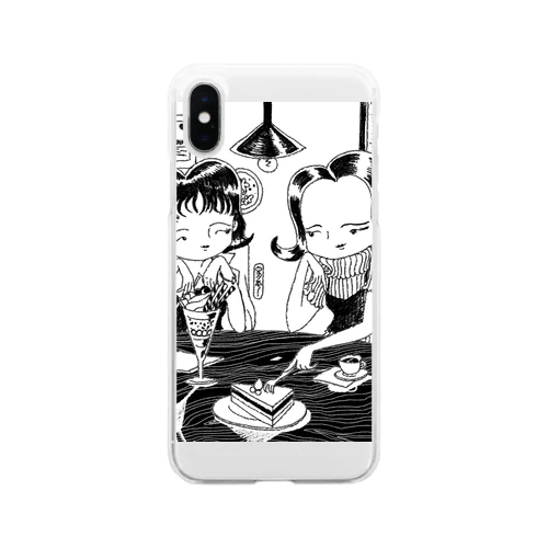 スイーツ女子会 Soft Clear Smartphone Case