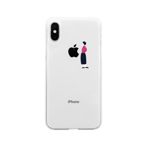 桃子（~iPhone10s） Soft Clear Smartphone Case