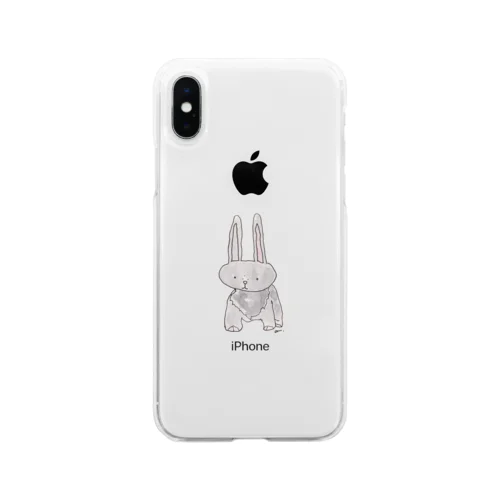 ひだりてコレクション -usagi Soft Clear Smartphone Case
