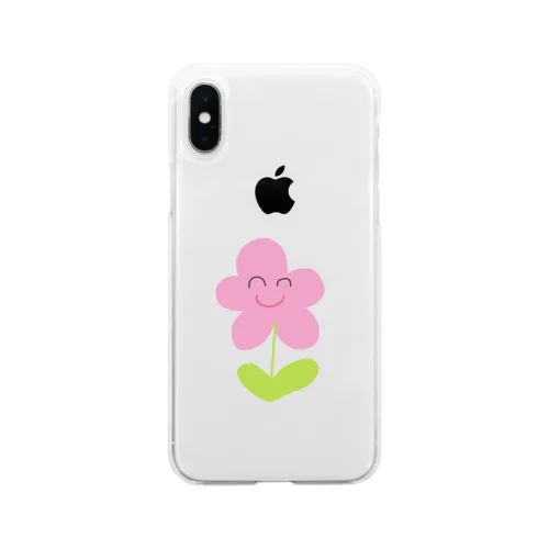 お花ちゃん Soft Clear Smartphone Case