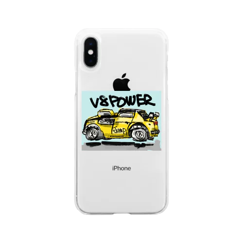 V8パワー Soft Clear Smartphone Case