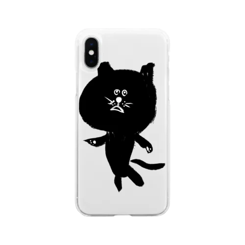 筆猫-fudeneko- Soft Clear Smartphone Case