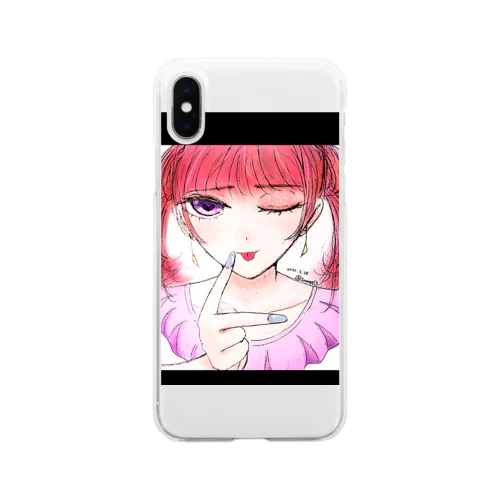 小悪魔ガール Soft Clear Smartphone Case