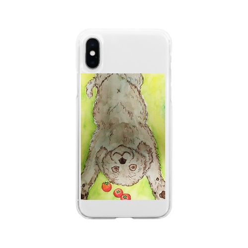 バンザイ犬編。 Soft Clear Smartphone Case