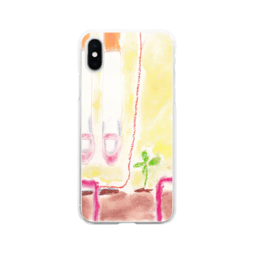 足元の幸せ Soft Clear Smartphone Case