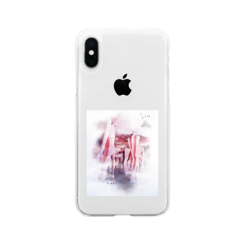 バレエ本番前 Soft Clear Smartphone Case