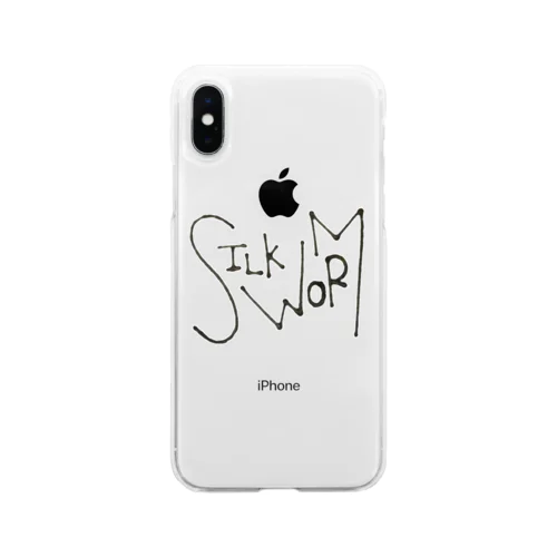 SILK WORMロゴ Soft Clear Smartphone Case