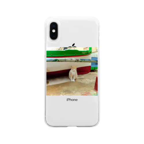 マルタ島の猫 Soft Clear Smartphone Case