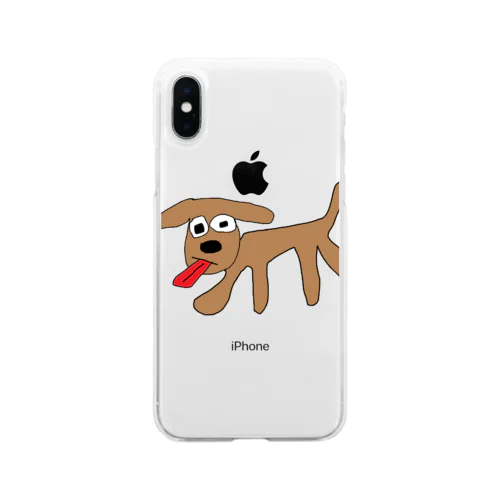 犬 Soft Clear Smartphone Case