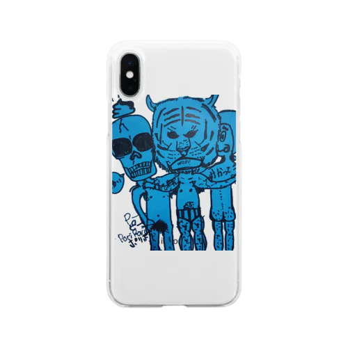 変態ライダー Soft Clear Smartphone Case