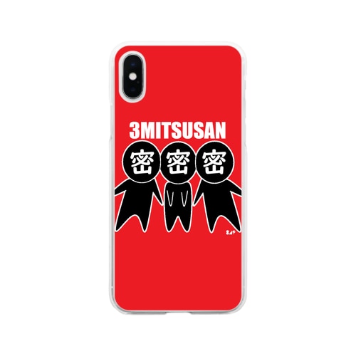 ３密さん。 Soft Clear Smartphone Case