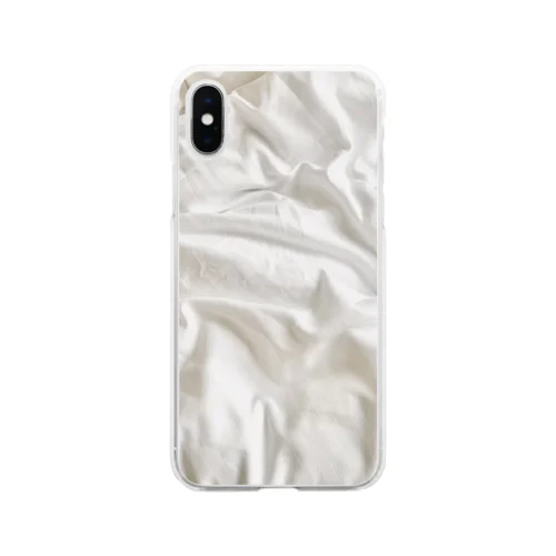 ホテルのふかふかベッド Soft Clear Smartphone Case