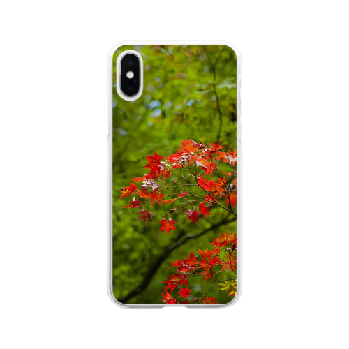 秋の紅葉 Soft Clear Smartphone Case