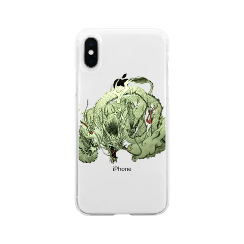 龍神  ～怒～   【無背景ver,】 Soft Clear Smartphone Case