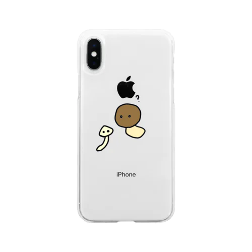 きのこさんず Soft Clear Smartphone Case