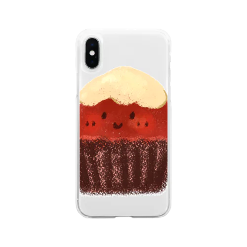 チョコマフィン Chocolate Muffin Soft Clear Smartphone Case