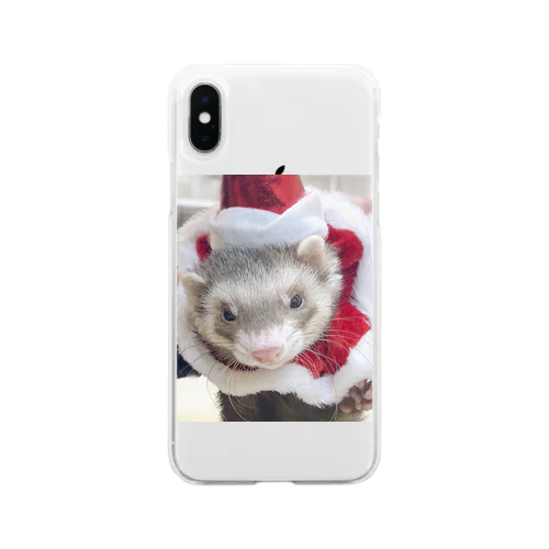 クリスマスビッケ君 Soft Clear Smartphone Case