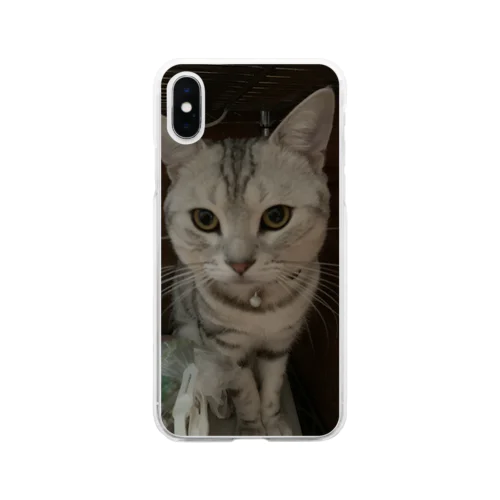 猫好きさん＆アメショくん Soft Clear Smartphone Case