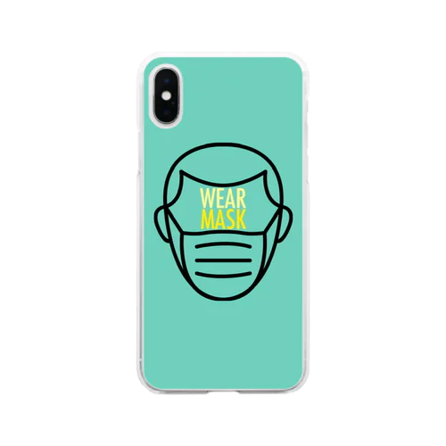 マスク必需品 Soft Clear Smartphone Case