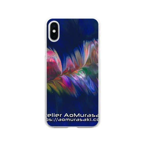 色彩の羽根　004a Soft Clear Smartphone Case