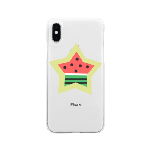 スイカスター Soft Clear Smartphone Case