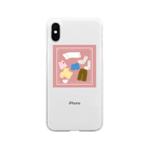洗濯物 Soft Clear Smartphone Case