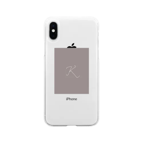 K ココアブラウン Soft Clear Smartphone Case
