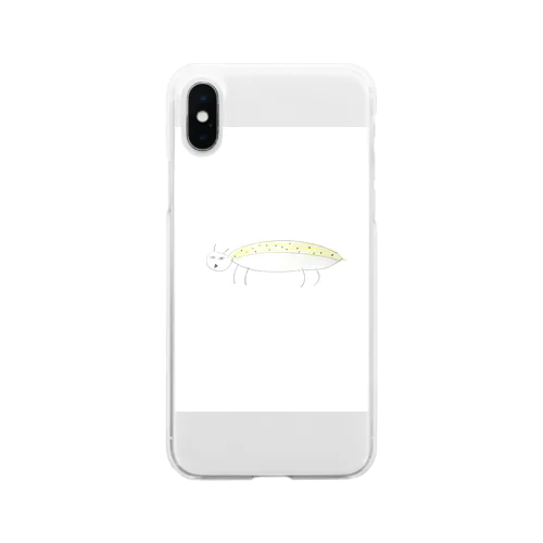 バナナ虫 Soft Clear Smartphone Case