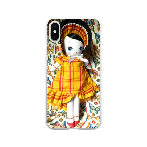 文化人形 氷月 Soft Clear Smartphone Case