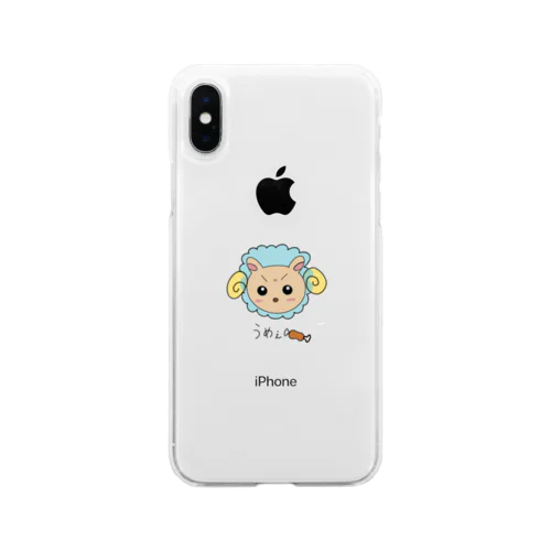 うめぇひつじくん Soft Clear Smartphone Case