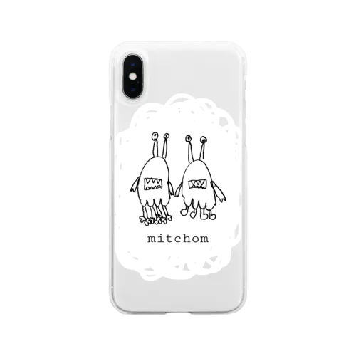 うちゅうせいぶつ　もくもく Soft Clear Smartphone Case