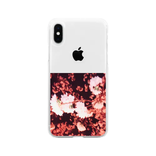 夜桜 Soft Clear Smartphone Case