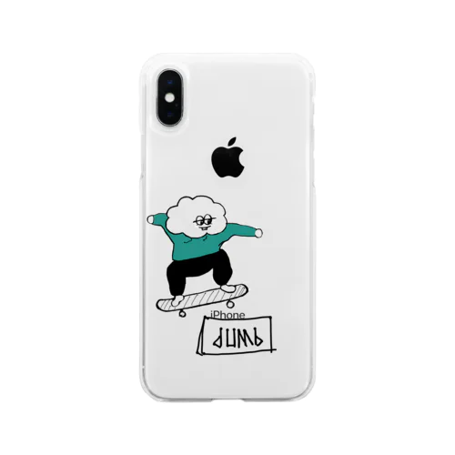 dUMb skate スマホケース Soft Clear Smartphone Case