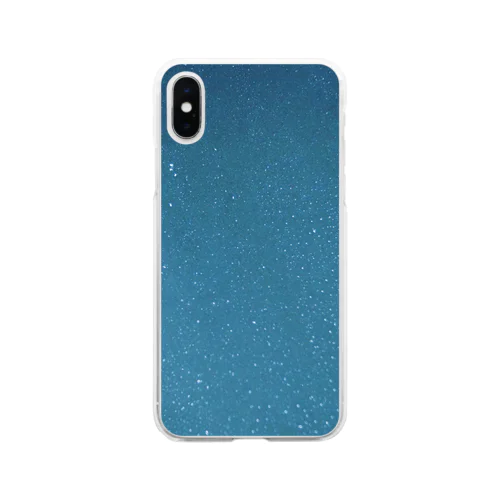 泡風呂青 Soft Clear Smartphone Case