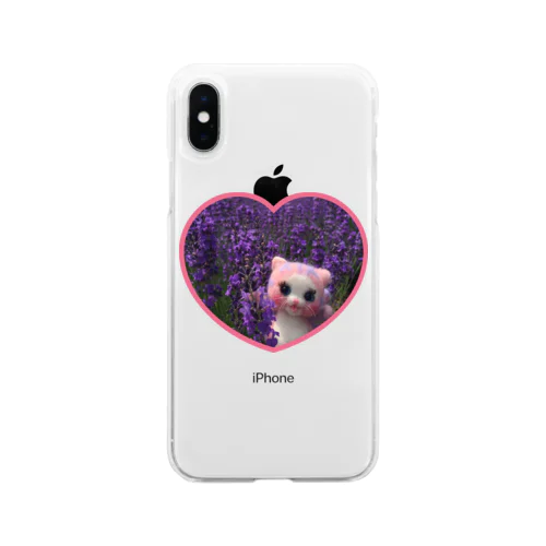 ラベンダー畑のキャンディ❤️ Soft Clear Smartphone Case