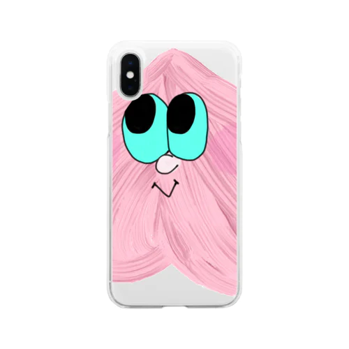 ピチピチの新人モモくん Soft Clear Smartphone Case