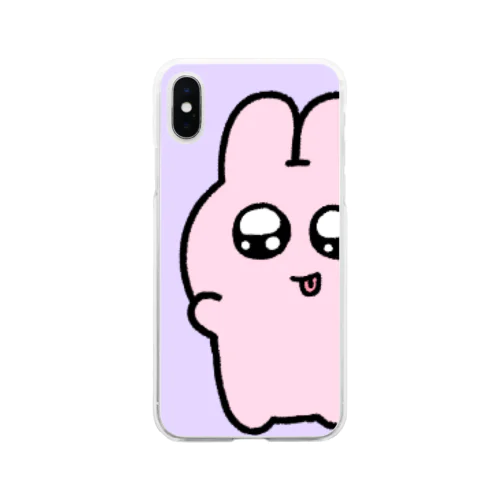 ぴえうさのちゃんスマホケース2 Soft Clear Smartphone Case